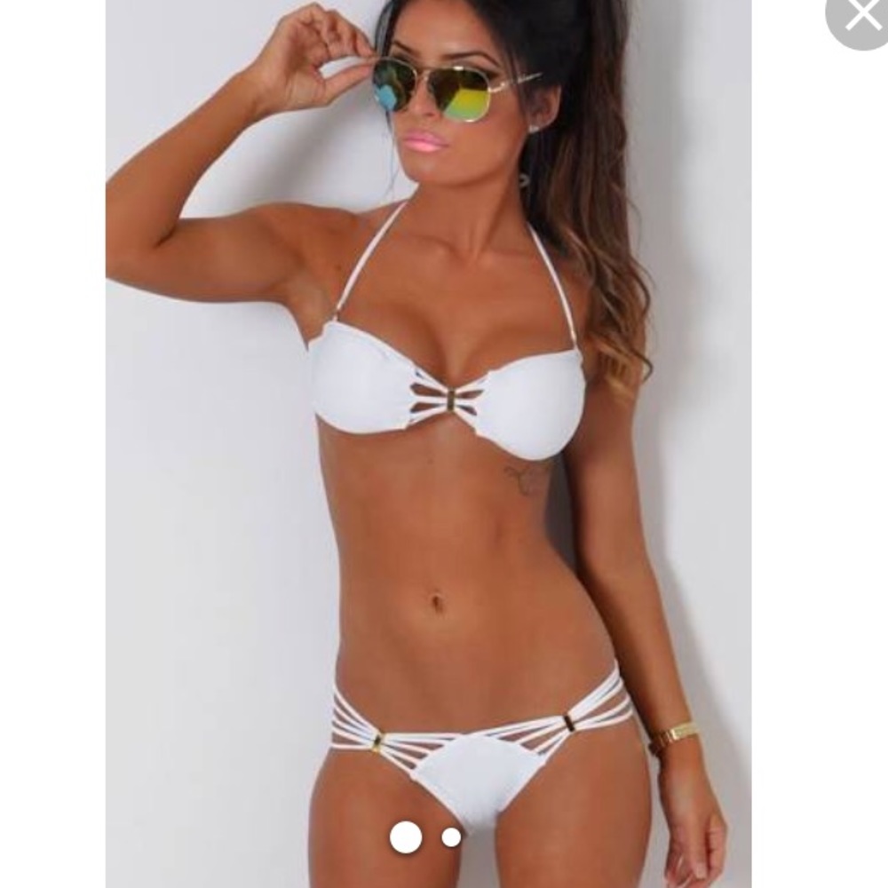 Size small white bikini brand new with tags.